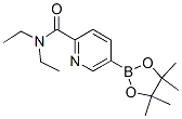 结构式 CAS# 911227-46-8, 6-二乙基氨基甲酰吡啶-3-硼酸频哪醇酯