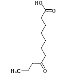 结构式 CAS# 91214-06-1, 8-氧代十一烷酸