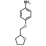 结构式 CAS# 91246-63-8, 4-(四氢-2-呋喃基甲氧基)苯胺