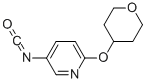 structure of CAS# 912569-54-1, 5-Isocyanato-2-[(Tetrahydro-2H-Pyran-4-Yl)Oxy]-Pyridine;6-[(Tetrahydro-2H-Pyran-4-Yl)Oxy]Pyridin-3-Yl Isocyanate, 4-[(5-Isocyanatopyridin-2-Yl)Oxy]Tetrahydro-2H-Pyran;6-(Tetrahydro-2H-Pyran-4-Yloxy)Pyridin-3-Yl Isocyanate 97%;5-Isocyanato-2-[(Tetrahydro-2H-Pyran-4-Yl)Oxy]Pyridine 97%