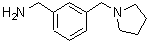 structure of CAS# 91271-80-6, 1-[3-(1-Pyrrolidinylmethyl)phenyl]methanamine;[3-(pyrrolidinylmethyl)phenyl]methylamine;3-Pyrrolidin-1-ylmethyl-benzylamine;BAS 10150483
