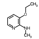 structure of CAS# 912761-74-1, 3-Ethoxy-N-methyl-2-pyridinamine;(3-ethoxy(2-pyridyl))methylamine;(3-Ethoxy-Pyridin-2-Yl)-Methyl-Amine;3-Ethoxy-2-(methylamino)pyridine