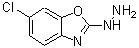 structure of CAS# 912773-31-0, 6-Chloro-2-hydrazino-1,3-benzoxazole;6-chloro-2-hydrazino-1,3-benzoxazole;benzoxazole, 6-chloro-2-hydrazino-;MFCD08060062