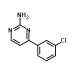 结构式 CAS# 913322-47-1, 4-(3-氯苯基)-2-嘧啶胺