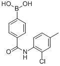 structure of CAS# 913835-39-9, B-[4-[[(2-Chloro-4-Methylphenyl)Amino]Carbonyl]Phenyl]-Boronic Acid;4-[(2-Chloro-4-Methylphenyl)Carbamoyl]Benzeneboronic Acid 98%;4-[(2-Chloro-4-Methylphenyl)Carbamoyl]Benzeneboronic Acid;4-(2-CHLORO-4-METHYLPHENYLCARBAMOYL)PHENYLBORONIC ACID
