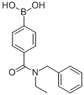 structure of CAS# 913835-41-3, B-[4-[[Ethyl(Phenylmethyl)Amino]Carbonyl]Phenyl]-Boronic Acid;4-[Benzyl(Ethyl)Carbamoyl]Benzeneboronic Acid 98%;4-[Benzyl(Ethyl)Carbamoyl]Benzeneboronic Acid;4-(BENZYL(ETHYL)CARBAMOYL)PHENYLBORONIC ACID