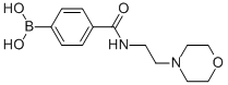 structure of CAS# 913835-45-7, B-[4-[[[2-(4-Morpholinyl)Ethyl]Amino]Carbonyl]Phenyl]-Boronic Acid;4-[(2-Morpholin-4-Ylethyl)Carbamoyl]Benzeneboronic Acid 98%;4-[2-(4-Morpholinyl)Ethylcarbamoyl]Benzeneboronic Acid, 98%;4-[(2-Morpholin-4-Ylethyl)Carbamoyl]Benzeneboronic Acid