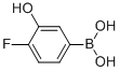 structure of CAS# 913835-74-2, 4-Fluoro-3-Hydroxybenzeneboronic Acid;4-Fluoro-3-Hydroxybenzeneboronic Acid 98%;Boronic Acid, (4-Fluoro-3-Hydroxyphenyl)-;4-FLUORO-3-HYDROXYBENZENEBORONIC ACID 98