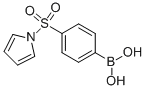 structure of CAS# 913835-90-2, B-[4-(1H-Pyrrol-1-Ylsulfonyl)Phenyl]-Boronic Acid;4-(1H-Pyrrol-1-Ylsulphamoyl)Benzeneboronic Acid 98%;4-(1H-Pyrrol-1-Ylsulphonyl)Benzeneboronic Acid 98%;4-(1H-PYRROL-1-YLSULPHAMOYL)BENZENEBORONIC ACID 98