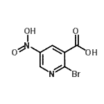 structure of CAS# 914222-92-7, 2-Bromo-5-nitronicotinic acid;2-BROMO-5-NITRONICOTINICACID