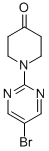 structure of CAS# 914347-64-1, 1-(5-Bromo-2-Pyrimidinyl)-4-Piperidinone