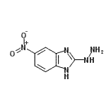 structure of CAS# 91467-48-0, 2-Hydrazino-5-nitro-1H-benzimidazole;2-Hydrazino-5-nitro-1H-1,3-benzimidazole;2-hydrazinyl-5-nitro-1H-benzo[d]imidazole;5-nitrobenzimidazole-2-ylhydrazine