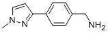 structure of CAS# 915707-40-3, 4-(1-Methyl-1H-Pyrazol-3-Yl)-Benzenemethanamine