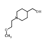 结构式 CAS# 915919-97-0, [1-(2-甲氧基乙基)-4-哌啶基]甲醇