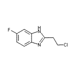 structure of CAS# 915923-27-2, 2-(2-Chloroethyl)-5-fluoro-1H-benzimidazole;2-(2-Chloroethyl)-6-fluoro-1H-benzimidazole;2-(2-chloroethyl)-6-fluoro-1H-benzo[d]imidazole;MFCD16860562