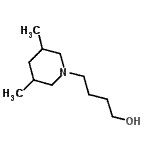 结构式 CAS# 915923-62-5, 4-(3,5-二甲基-1-哌啶基)-1-丁醇