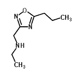结构式 CAS# 915925-27-8, N-[(5-丙基-1,2,4-恶二唑-3-基)甲基]乙胺