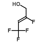 structure of CAS# 91600-37-2, (2Z)-2,4,4,4-Tetrafluoro-2-buten-1-ol;(2Z)-1-Hydroxy-2,4,4,4-tetrafluorobut-2-ene;(2Z)-2,4,4,4-Tetrafluorobut-2-en-1-ol 97+%;(Z)-2,4,4,4-Tetrafluorobut-2-en-1-ol