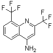 结构式 CAS# 917561-99-0, 2,8-二(三氟甲基)-4-喹啉胺