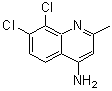 structure of CAS# 917562-02-8, 7,8-Dichloro-2-methyl-4-quinolinamine;7,8-Dichloro-2-methyl-4-quinolinamine