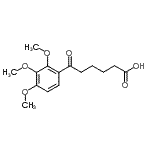 structure of CAS# 917591-97-0, 6-Oxo-6-(2,3,4-trimethoxyphenyl)hexanoic acid;6-(2,3,4-trimethoxyphenyl)-6-oxohexanoic acid