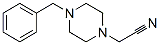 structure of CAS# 92042-93-8, (4-Benzylpiperazin-1-Yl)Acetonitrile;2-[4-(Phenylmethyl)-1-Piperazine-1,4-Diiumyl]Acetonitrile;2-[4-(Benzyl)Piperazine-1,4-Diium-1-Yl]Acetonitrile;2-[4-(Phenylmethyl)Piperazine-1,4-Diium-1-Yl]Ethanenitrile