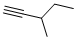 structure of CAS# 922-59-8, 3-Methyl-1-Pentyne;1-Pentyne, 3-Methyl-;3-Methyl-1-Pentyne;Nsc134992
