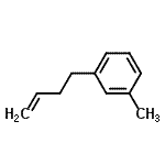 structure of CAS# 92367-45-8, 1-(3-Buten-1-yl)-3-methylbenzene;3-(But-3-en-1-yl)toluene;4-(3-methylphenyl)-1-butene;4-(3-Methylphenyl)but-1-ene