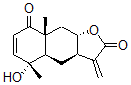 CAS 登录号：92609-71-7， (3aR)-3aalpha,4aalpha,5,8,9,9abeta-六氢-5alpha-羟基-5beta,8abeta-二甲基-3-亚甲基萘并[2,3-b]呋喃-2,8(3H,4H)-二酮