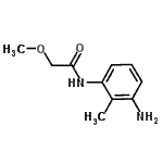 structure of CAS# 926215-70-5, N-(3-Amino-2-methylphenyl)-2-methoxyacetamide;MFCD09050893;N-(3-amino-2-methylphenyl)-2-methoxyacetamide