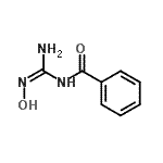 结构式 CAS# 92660-51-0, N-(N'-羟基甲脒基)苯甲酰胺