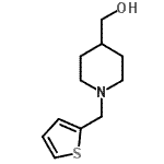 结构式 CAS# 926921-81-5, [1-(2-噻吩基甲基)-4-哌啶基]甲醇
