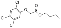 structure of CAS# 93-79-8, (2,4,5-Trichlorophenoxy)acetic acid n-butyl ester;2-(2,4,5-Trichlorophenoxy)Acetic Acid Butyl Ester;Butyl 2-(2,4,5-Trichlorophenoxy)Ethanoate;Butyl(2,4,5-Trichlorophenoxy) Acetate