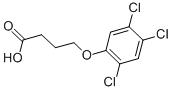 structure of CAS# 93-80-1, 4-(2,4,5-Trichlorophenoxy)butanoic acid;4-(2,4,5-Trichlorophenoxy)Butyric Acid;St5443658;2,4,5-T Butyric Acid
