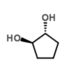 结构式 CAS# 930-46-1, (1R,2R)-1,2-环戊烷二醇