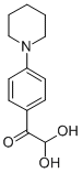 structure of CAS# 93290-93-8, 2,2-Dihydroxy-1-[4-(1-Piperidinyl)Phenyl]-Ethanone;Oxo[4-(Piperidin-1-Yl)Phenyl]Acetaldehyde Hydrate;4-(Piperidin-1-Ylphenyl)Glyoxal Hydrate 95%;4-PIPERIDINYLPHENYLGLYOXAL HYDRATE, 95+%