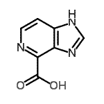结构式 CAS# 933728-33-7, 1H-咪唑并[4,5-c]吡啶-4-羧酸