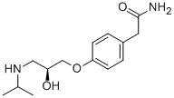结构式 CAS# 93379-54-5, 艾沙替洛尔