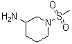 structure of CAS# 934107-80-9, 1-(Methylsulfonyl)-3-piperidinamine;1-(methylsulfonyl)-3-piperidylamine;1-Methanesulfonylpiperidin-3-ylamine