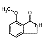 structure of CAS# 934389-18-1, 7-Methoxy-1-isoindolinone;1H-Isoindol-1-one, 2,3-dihydro-7-methoxy-;1H-Isoindol-1-one,2,3-dihydro-7-methoxy-;7-Methoxy-1-isoindolinon