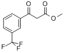 structure of CAS# 93618-66-7, Methyl 3-Oxo-3-[3-(Trifluoromethyl)Phenyl]Propanoate;3-Oxo-3-[3-(Trifluoromethyl)Phenyl]Propanoic Acid Methyl Ester;3-Keto-3-[3-(Trifluoromethyl)Phenyl]Propionic Acid Methyl Ester;Zinc00153854
