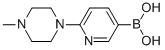 structure of CAS# 936353-84-3, 6-(4-Methylpiperazin-1-Yl)Pyridine-3-Boronic Acid;[6-(4-Methylpiperazin-1-Yl)Pyridin-3-Yl]Boronic Acid Hydrochloride Salt;[6-(4-Methylpiperazin-1-Yl)Pyridin-3-Yl]Boronic Acid Sodium Salt;[6-(4-METHYLPIPERAZIN-1-YL)PYRIDIN-3-YL]BORONIC ACID