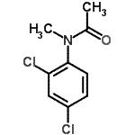 structure of CAS# 93646-27-6, N-(2,4-Dichlorophenyl)-N-methylacetamide;2',4'-DICHLORO-N-METHYLACETANILIDE;MFCD01313704;N-Acetyl-N-methyl-2,4-chloroaniline