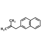structure of CAS# 936621-15-7, 2-(2-Methyl-2-propen-1-yl)naphthalene;2-Methyl-3-(2-naphthyl)-1-propene;3-(2-Naphthyl)-2-methyl-1-propene