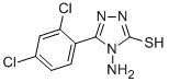 structure of CAS# 93677-89-5, 4-Amino-5-(2,4-Dichloro-Phenyl)-4H-[1,2,4]Triazole-3-Thiol;St5211253;4-Amino-5-(2,4-Dichloro-Phenyl)-4H-[1,2,4]Triazole-3-Thiol;Bas 01290480
