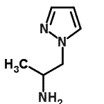 结构式 CAS# 936940-15-7, 1-(1H-吡唑-1-基)-2-丙胺