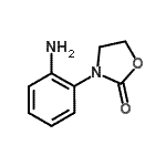 结构式 CAS# 936940-54-4, 3-(2-氨基苯基)-1,3-恶唑烷-2-酮