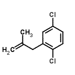 structure of CAS# 93794-96-8, 1,4-Dichloro-2-(2-methyl-2-propen-1-yl)benzene;3-(2,5-Dichlorophenyl)-2-methyl-1-propene