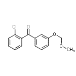 structure of CAS# 938458-60-7, (2-Chlorophenyl)[3-(methoxymethoxy)phenyl]methanone;(2-chlorophenyl)[3-(methoxymethoxy)phenyl]methanone;(2-Chlorophenyl)[3-(methoxymethoxy)phenyl]-methanone;methanone, (2-chlorophenyl)[3-(methoxymethoxy)phenyl]