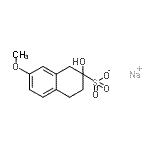 CAS 登录号：93923-75-2， 钠2-羟基-7-甲氧基-1,2,3,4-四氢-2-萘磺酸酯